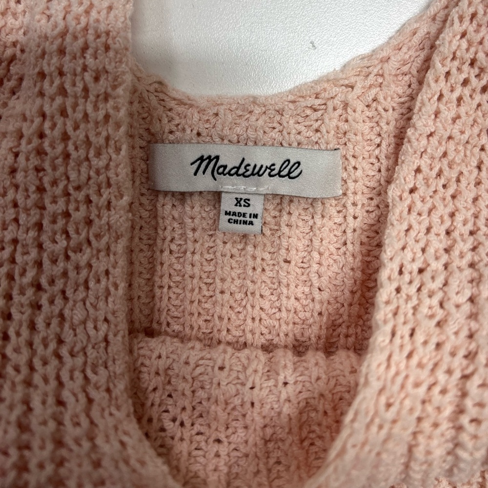 Madewell Monterey Sweater Tank in Pink Size XS Light Pink Blush - Picture 5 of 10
